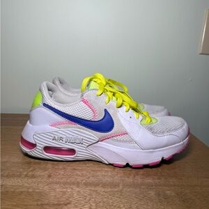 Women's Nike Air Max Excee sneakers shoes size 8 white pink indigo